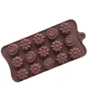 Chocolate mould TOP Cavity Silicone Flower Rose Cake Soap Mold Baking Ice Tray Mould G90529