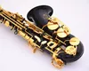 Bästa kvalitet suzuki alto saxofon e platt alto saxofon musik svart nickel guld professionell med fall