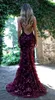 Sexy backless Silver Prom Dresses Mermaid Pailletten Spaghetti Bandjes Sweep Train Lange Avondjurk Formele Gelegenheid Dragen Draag op maat