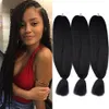 Wholesale Sale 3 Pcs/Lot 48inch 80g Jumbo Braiding Black Color Kanekalon Synthetic Braiding Hair Extensions Fiber for Twist