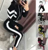Дизайнер костюмы женщин Sweat костюмы осень женские костюмы печати Jogger костюмы куртка + брюки Комплекты Спортивные костюм