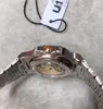 U1工場40mm自動運動メンズウォッチハイグレード男腕時計オーバルダイヤルステンレス鋼帯透明刻まれた動きバック5711
