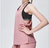 New Falso Gilet sportivo due Donna Hollow Fitness Indumento da running Abbigliamento sportivo traspirante Reggiseno puro Punto onda senza maniche