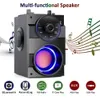 Bluetooth -h￶gtalare Portable Wireless Stereo Subwoofer Bass Big Speakers Column Support FM Radio TF AUX USB Fj￤rrkontroll S37