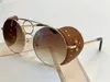 Luxury- New модельер женские солнцезащитные очки 148 круглый металлический каркас кожаный авангард популярный стиль уф 400 защитные очки