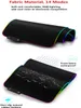 Lager Gaming Mouse Pad RGB LED Glowing Colorful 1 HUB Port Large Gamer Mousepad Non-Slip Desk Mice Mat 7 Colors for PC Laptop80 300H