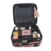 Rose Flower Professional Makeup Case Full kosmetolog Travel resväska för manikyr behöver kvinnor kosmetisk väska arrangör för kvinnlig304D