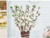 65CM long Artificial Cherry Spring Plum Peach Blossom Branch Silk Flower Tree For Wedding Party Decorations supplies