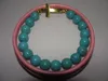 Offre spéciale alliage croix Turquoise perles Bracelet bricolage 10mm force élastique Turquoise croix Bracelet bijoux de mode 15 pcs/lot