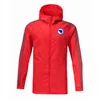 Bosnië en Herzegovina Soccer Hooded Jacket Rits Windbreaker, Bosnië en Herzegovina Heren voetbal Windbreaker Jas Running Jassen