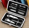 Hot 7Pcs/Set Smile face Nail Art Care Tool Manicure Pedicure Set Nail Clipper Kit Make Up Beauty Accessories Nail Tools Party Favor F0040