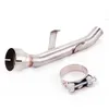 GSXS1000 GSX S1000F Stainless Steel Decat Race Eliminator Exhaust Link Pipe For Suzuki GSX-S 1000 GSX-S 1000F 2015 2016 2017 18For325a