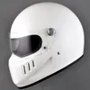 ビンテージカフェレーサーCascoレトロバイクヘルメットクールのための盾が付いているオートバイの全面ヘルメットの巡洋器のガラス繊維のヘルメット