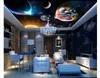 Özel 3D fotoğraf tavan zenith İç dekoratif duvar Fantasy evren yıldızlı gökyüzü gezegen yatak odası oturma odası zenith tavan duvar