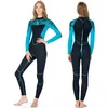 mute super elasticizzate da donna muta intera da 2 mm cuciture flatlock nuoto surf muta da sub blu nero abbinabile al design disponibile