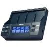 Opus BT - Caricabatterie digitale C900 per batterie NiMh agli ioni di litio da 9 V a 4 slot - Spina americana