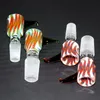 Pedaços coloridos de tigela de vidro de vidro machos femininos de 14 mm 18 mm com tela de favo de mel tigelas de vidro redondo para plataformas de óleo bongos