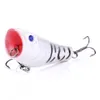40pcs 포퍼 탑 워터 미노 나이 낚시 미끼 인공 하드 미끼베이스 wobbler 물고기 태클 5cm 8.8g