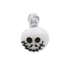 Skull Pipe 4インチハンド喫煙パイプDARリグのための黒と白の喫煙パイプ4730119