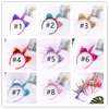 Girls Headband Unicorn Laser Glitter Hairband Rainbow 8 Color Cat Ears Headwear Photo Pript Party Hair Hoop Akcesoria do włosów