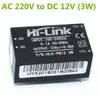 Nyaste HLK-PM01 HLK-PM03 HLK-PM12 AC-DC 220V till 5V / 3.3V / 12V Mini Strömförsörjningsmodul, Intelligent Hushållsbrytare Strömförsörjningsmodul