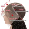 13x6 Lace Front Perruque Bouclés Perruque de Cheveux Humains Brésiliens Remy Cheveux Jerry Curl Lace Front Perruques Humaines Perruque Cheveux Humain