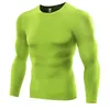 Compression sous la couche de base pour hommes Collants à manches longues Sports Running T-shirts CY1