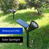 Światło słoneczne Outdoors Spotlight Lawn Light Light 7 LED Regulowany 7 Kolor Wodoodporna Lampa Światowa Słoneczne Światła do Ogrodów Dekoracji