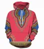 Bazin Riche Hommes Africain Dashiki Sweat À Capuche Traditionnel 3D Motif Pull femmes hiphop vêtements africains coloré Ethnique Sweatshirt280J