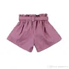 Ins crianças shorts de veludo moda crianças elástico cintura alta bud shorts meninas cinto princesa saia curta a22229564093