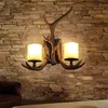 Chifres nórdicos LED lâmpada de parede quarto tv lâmpadas corredor luzes decoração SCONCE AC 110-240V