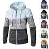 2019 Nieuwste Mannen Zip Up Casual Elastische Trui Jas Tops Jas Uitloper Trui Jogger Rits Mannen Herfst Winter Hoody Sweatercoat V191022