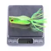 Rubber Ray Frog Popper Köder 14g 7cm Topwater Fishing Lebensechter Frosch Hohlkörper Weiche Köder Blackfish Künstlicher Köder273Q