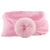 Baby Girls Knot Ball Headbands Kids Hairband Headwear Boutique Hårtillbehör 22 Färger Turban C5245