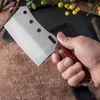Haute dureté Chef Couteau Mini Portable Camping polyvalent Couteau de survie extérieure de la viande Couperet Utilitaire Dossing Poisson Pays Couteau avec couvercle