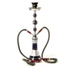 20.8 pulgadas de altura Tubo de agua de vidrio acrílico Manguera doble Diamante Fumar shisha Filtro de cigarrillos Arabian Hookah Bong Set