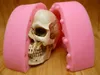 Halloween Silicone Mold Skull DIY Soap Candle Chocolate 3D Mold Horror Skull Cake Decorating Tool T200523