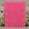 Haute qualité Nouveau Coeur Forme Lettre Conception Chocolat Bonbons Moule En Silicone Enfants Gâteaux D'anniversaire Décoration Sucre Artisanat Outils De Cuisson Promotion