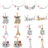 Mélange de Styles mode chat tortue ours tour Eiffel poisson ras du cou pendentif collier pour femmes été plage bijoux à la mode