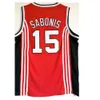 Arvydas Sabonis Jersey 15 Baloncesto CCCP Equipo Rusia College Jerseys Hombres Red Team Color Todo StTitched Sports Top Calidad a la venta