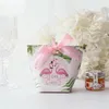 Creative European Cartoon Unicorn/ Flamingos Candy Boxes Wedding Favors Bomboniera Party Gift Box Paper Package Candy Bag 30pcs