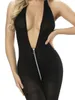 Sexy Bodystocking Frauen Erotische Dessous Porno Babydoll Cunchless Body Suit Strümpfe Sex Unterwäsche Kostüme Latex Teddy Catsuit