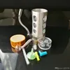 Yajie stainless steel hooks   , New Unique Glass Bongs Glass Pipes Water Pipes Hookah Oil Rigs Smoking with Droppe