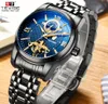 NY LA GM Tevise Men's Fashion Moon Phase Business Men Watch Tourbillon Design Stainless Stread Wrist WatchesDBGMLB