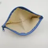 21x9 cm Fai da te Tela bianca vuota con cerniera semplice Astucci per penne Astucci per cancelleria Borsa per organizer pochette Custodia regalo