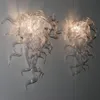 White Lamps Crystal Lights LED Lamp Arts Decoration American Style Hand Blown Glass Wall Sconce