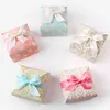 Gift Wrap square pink dot pattern creative wedding gift candy paper buckle gift color box Handmade soap box can be customized