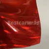 Rode regenboog neo chroom holografische vinylomslag voor auto wrap met lucht bubble gratis voor auto met hologram stickers 1.52x20m / roll