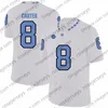 Mit8 Custom 2020 UNC North Carolina Tar Heels 1 Khafre Brown Dazz Newsome Michael Carter 25 Javonte Williams Mannen Jeugd Kid Voetbal Jersey 4XL