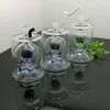 Glass Pipes Smoking blown hookah Manufacture Hand-blown bongs Big Belly Colorful Ball Filter Glass Water Smoke Bottle